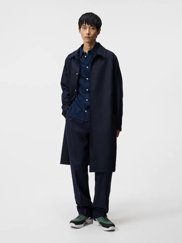 JERSEY STRIPE SLIM SHIRT  Jl Navy