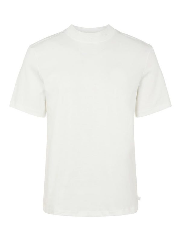 ACE MOCK NECK T-SHIRT  White