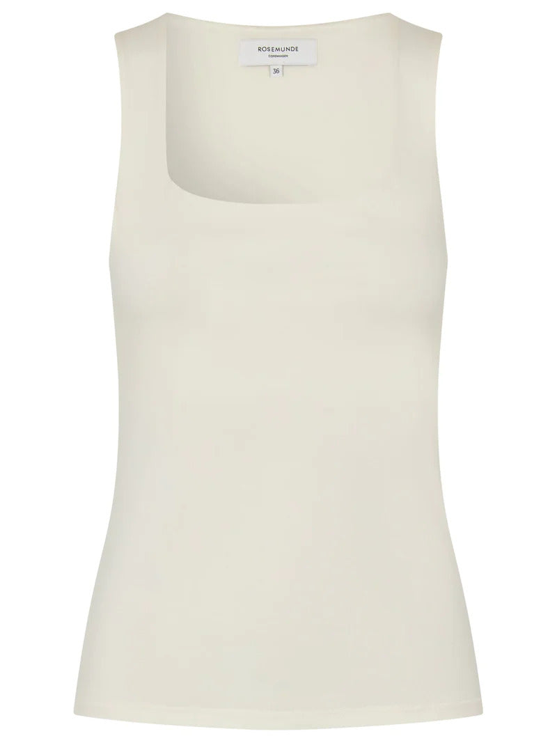 Square neck top  Ivory