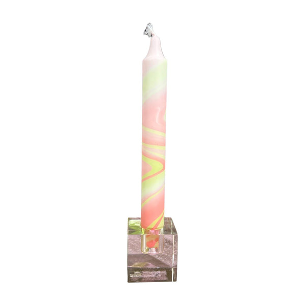 ME CUBE CANDLEHOLDER  Pink/Green