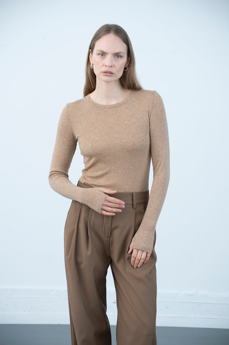 REMI WOOL BLEND  Caramel Melange