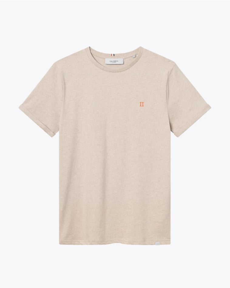 Nørregaard T-Shirt - Seasonal  Light Sand Melange/Orange
