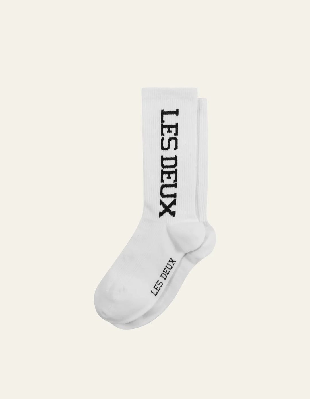 Les Deux Vertigo 2-Pack Rib Socks  White/Black