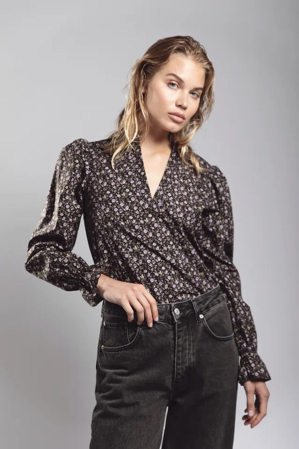 JENNY BLOUSE  Lilac Hazel Print
