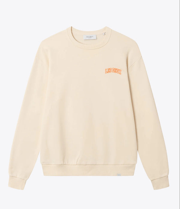 Blake Sweatshirt  Ivory/Dusty Orange