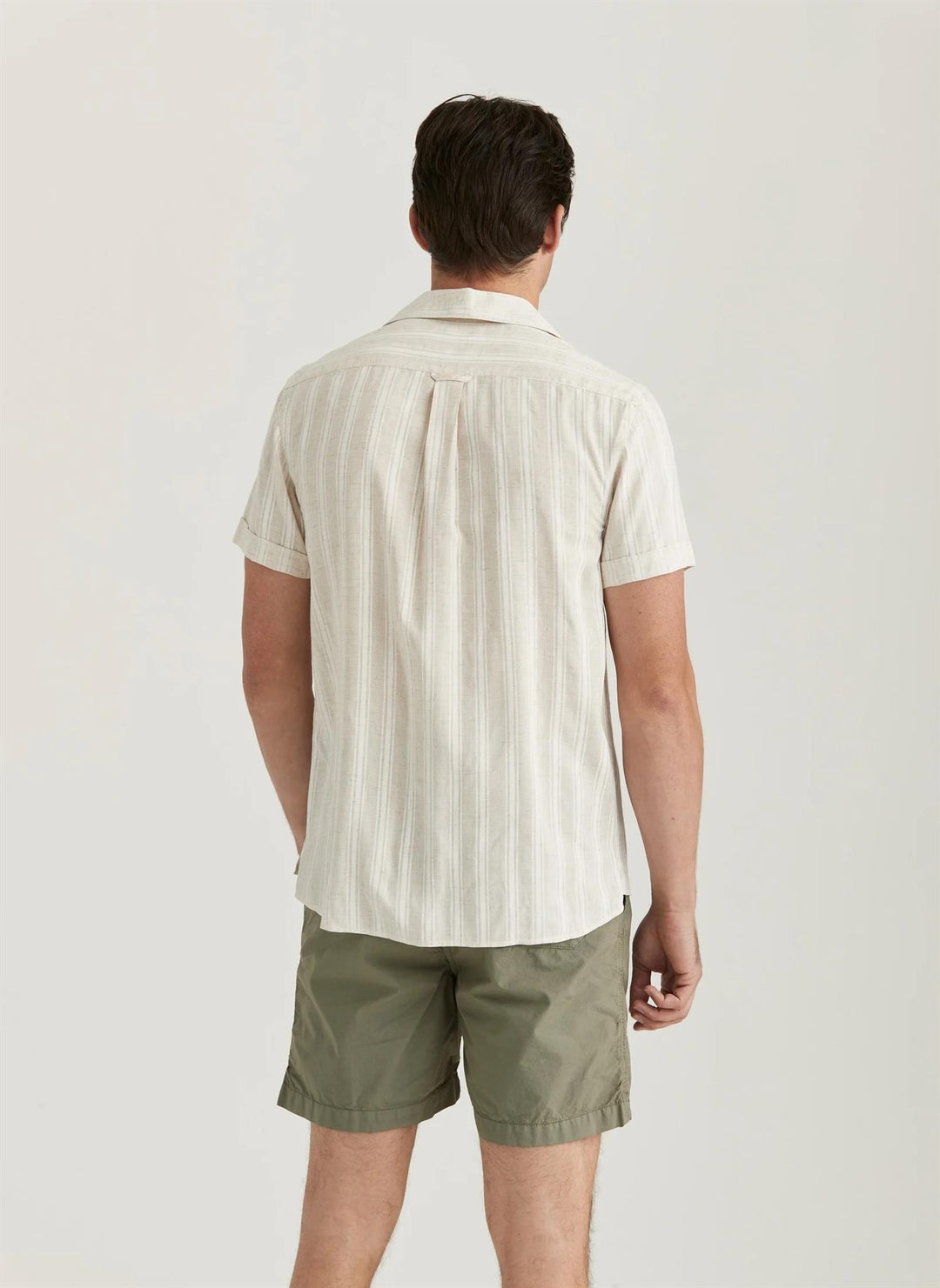 Printed Short Sleeve Shirt  Off White