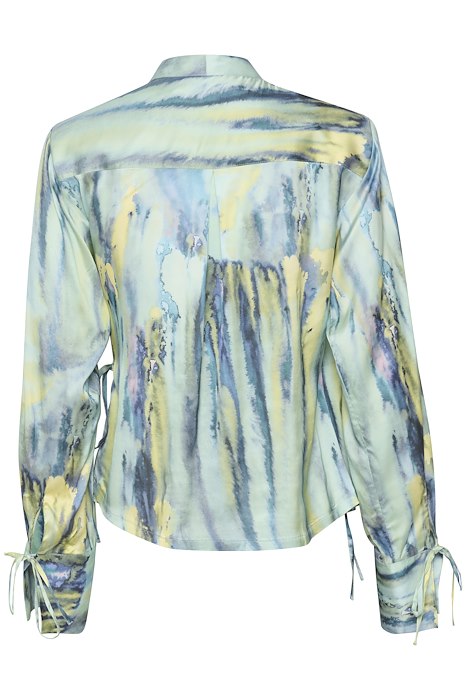 Walery wrap blouse  105501 Green Aqua Art