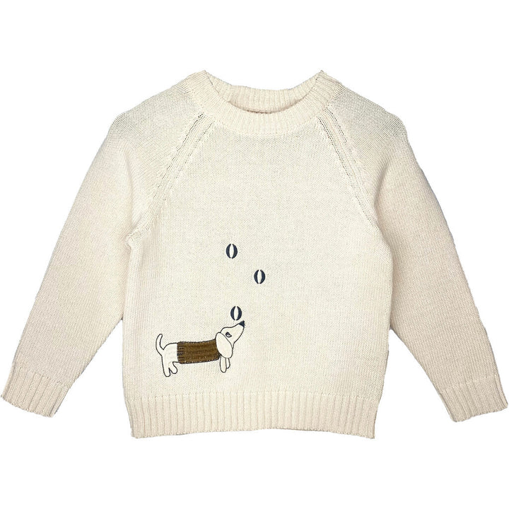 MAGIC EMBROIDERED PULLOVER  Sandshell