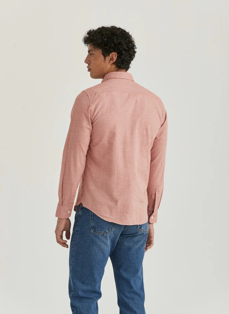 Watts Flannel Shirt - Slim Fit  Red