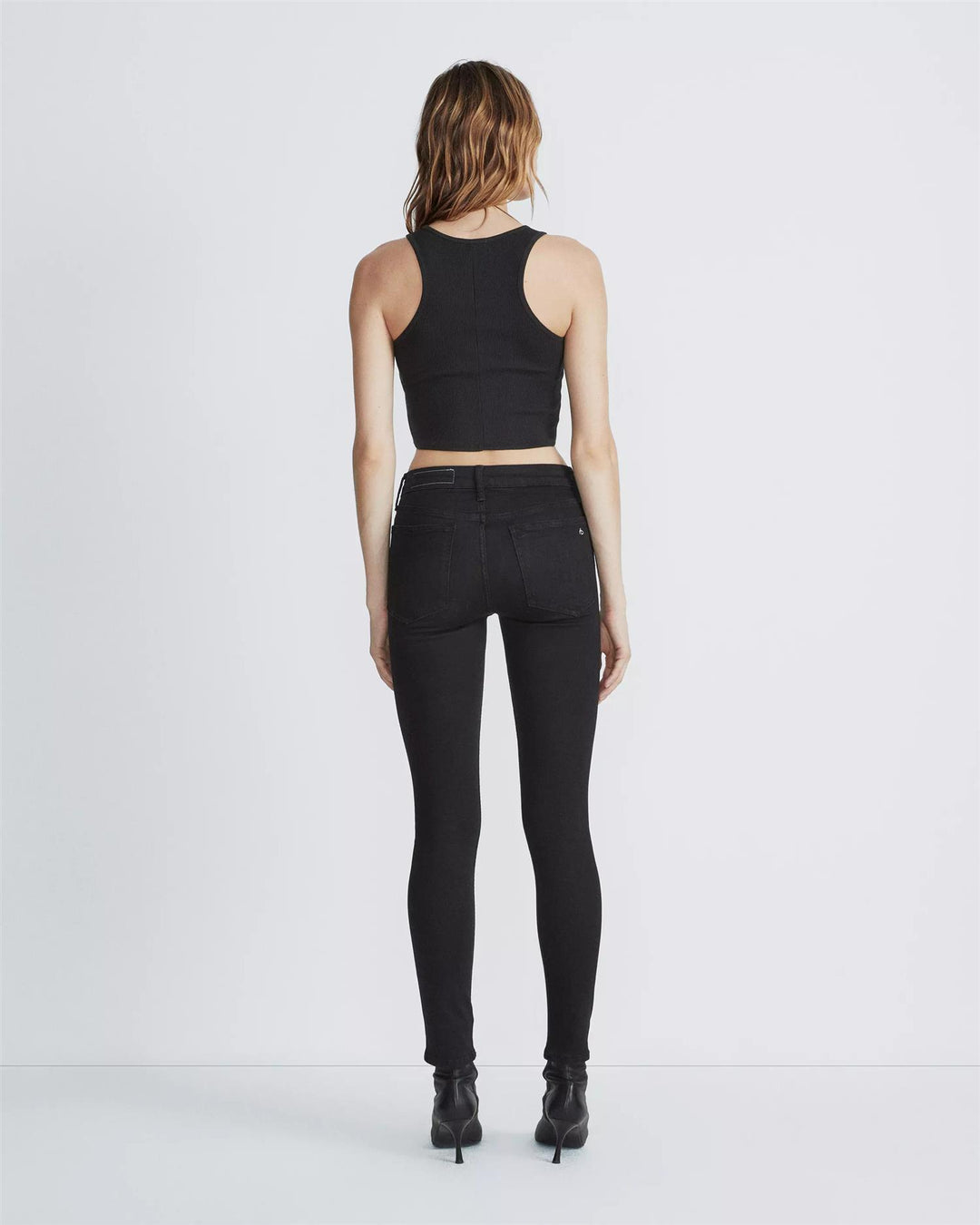 CATE MID-RISE ANKLE SKINNY  Black