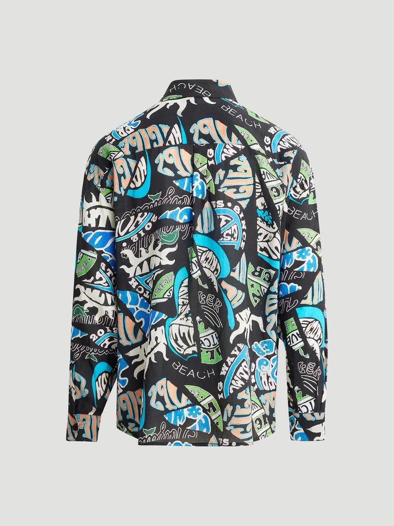 Cave Logos Shirt  Black Mix