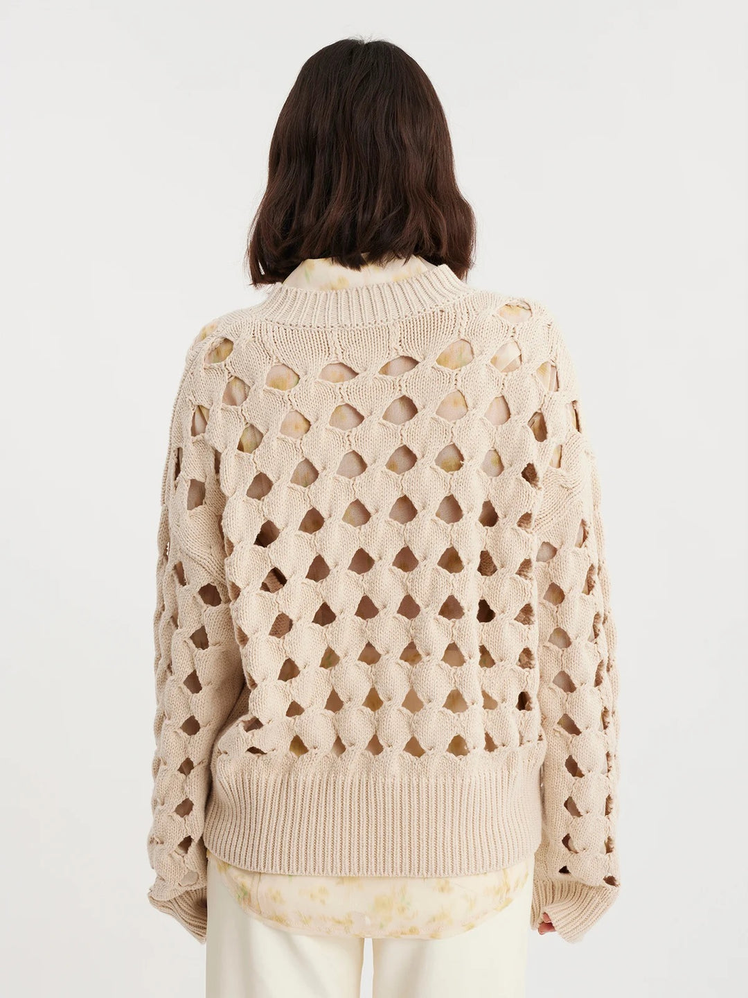 Friis Knit Sweater  Sand