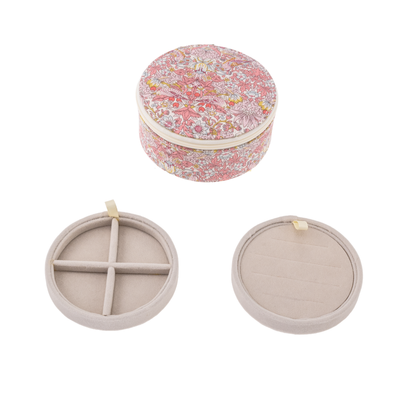 JEWELRY BOX ROUND  Strawberry Pink