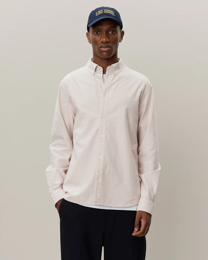 Kristian Oxford Shirt  Terracotta/White