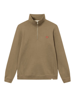 Piece Half-Zip Sweatshirt  Mountain Grey/Burnt Red-Dark Sand