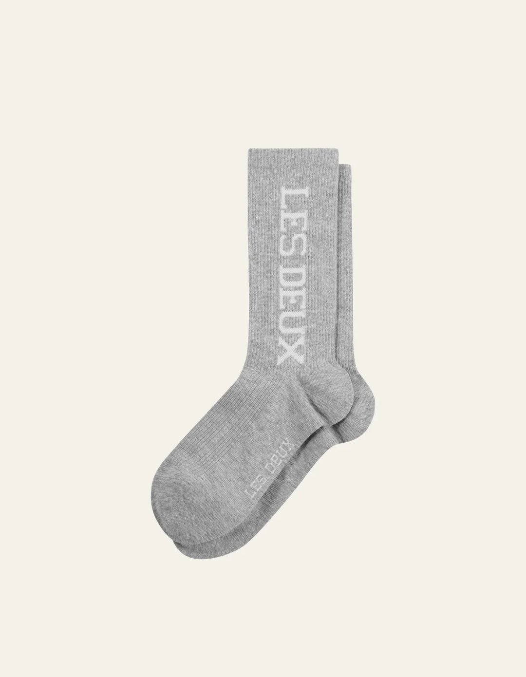 Les Deux Vertigo 2-Pack Rib Socks  Light Grey