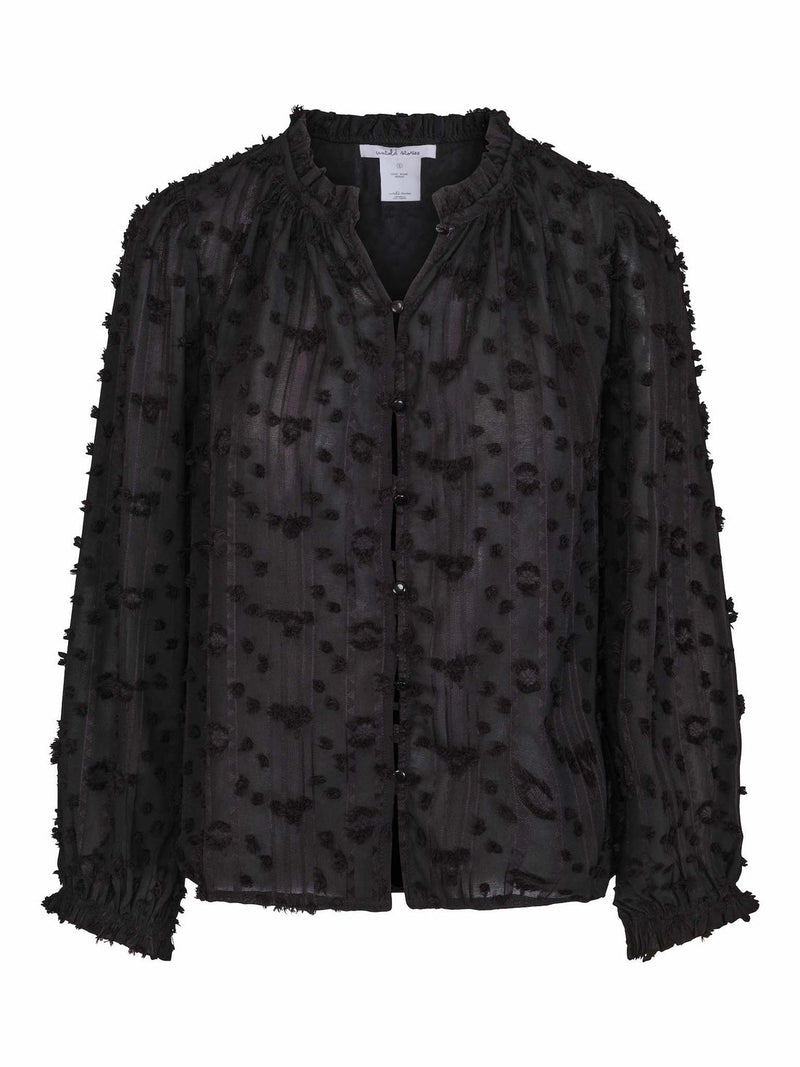 Julia Button Shirt  Black