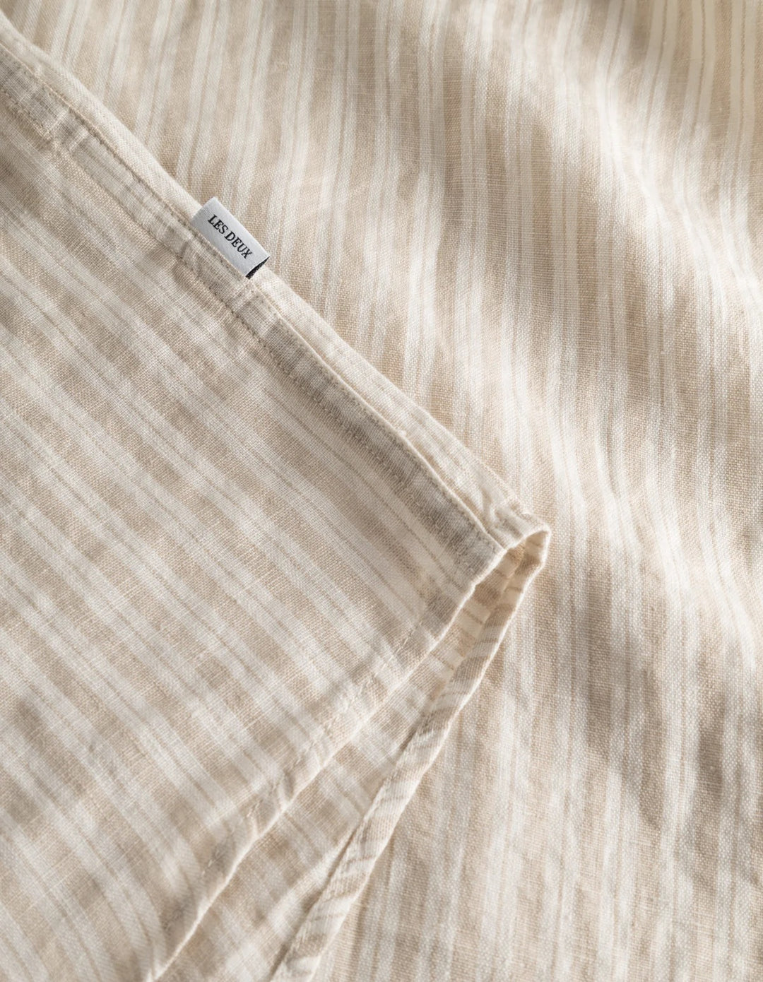 Kris Linen SS Shirt  Light Desert Sand/Light Ivory