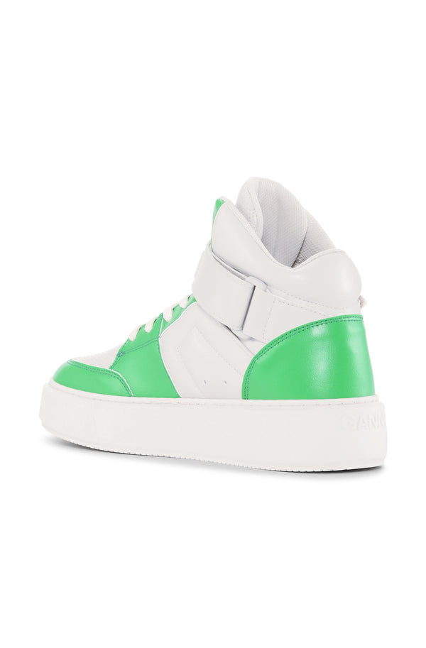 SPORTY MIX CUPSOLE HIGH TOP VELCRO SNEAK  Kelly Green 801
