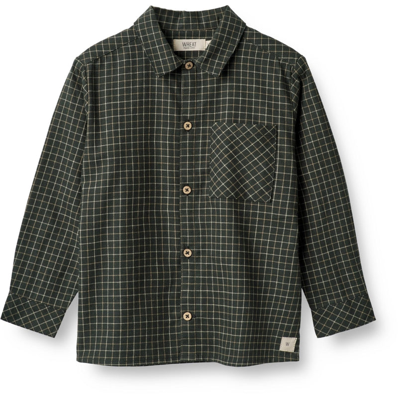 SHIRT OSCAR  Black Coal Check