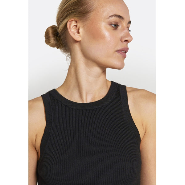 SHERRY KNIT TANK  Black