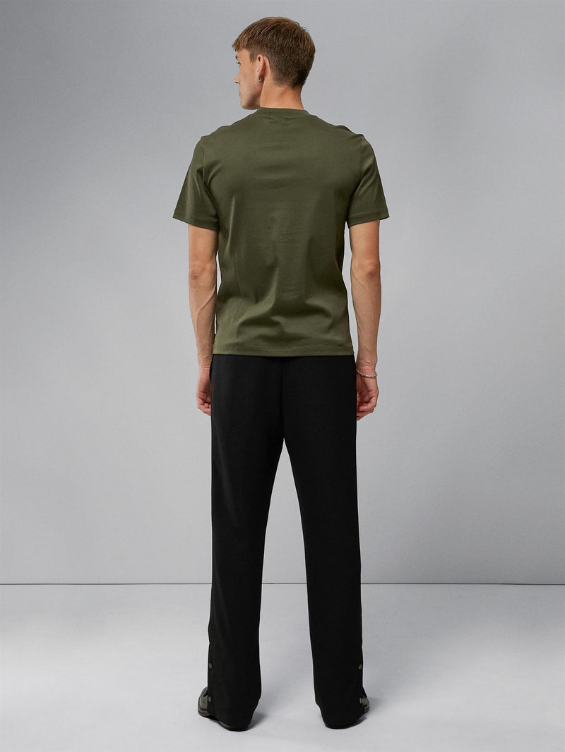 Ace Mock Neck T-shirt  Forest Green