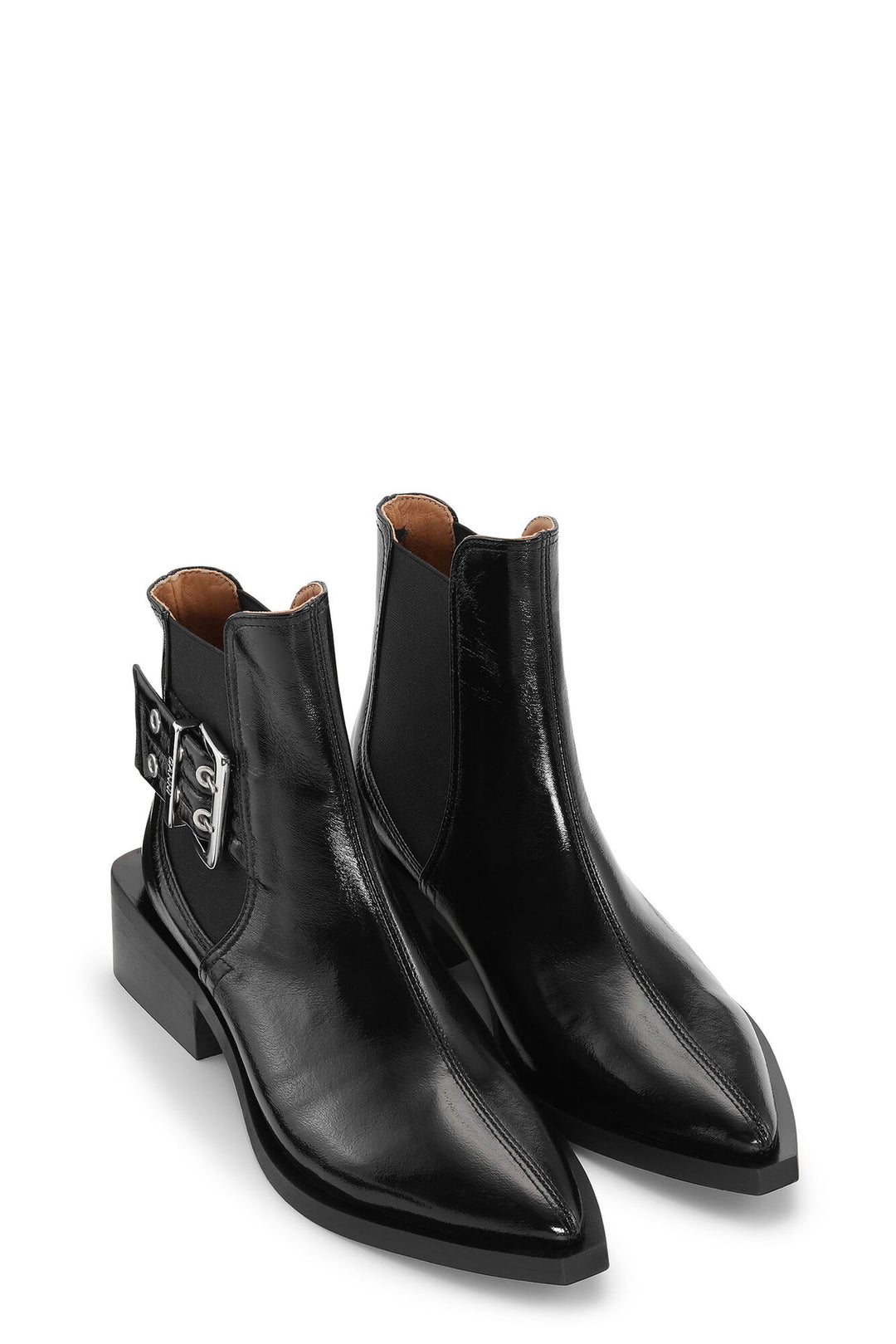 CHUNKY BUCKLE CHELSEA BOOT NAPLACK  099 Black