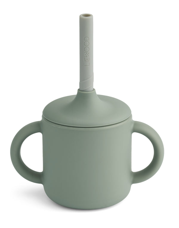 CAMERON SIPPY CUP  Faune Green/Dove Blue Mix