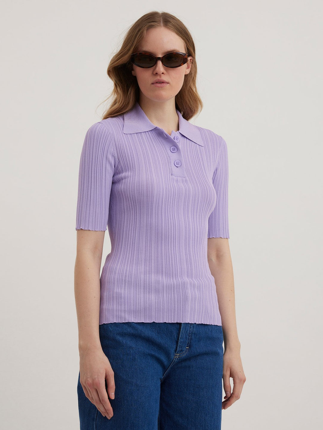 SMOOTH KNIT TOP  Lilac