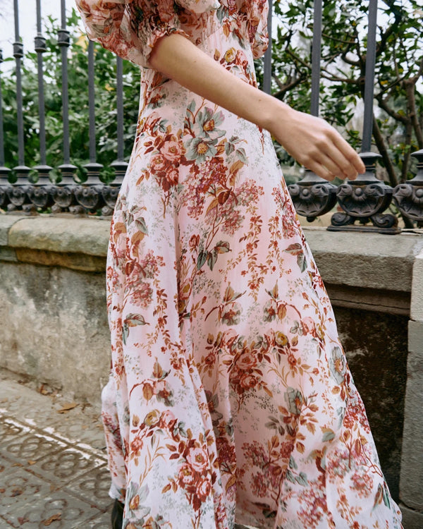 ORGANZA MIDI DRESS  Pink Blossom