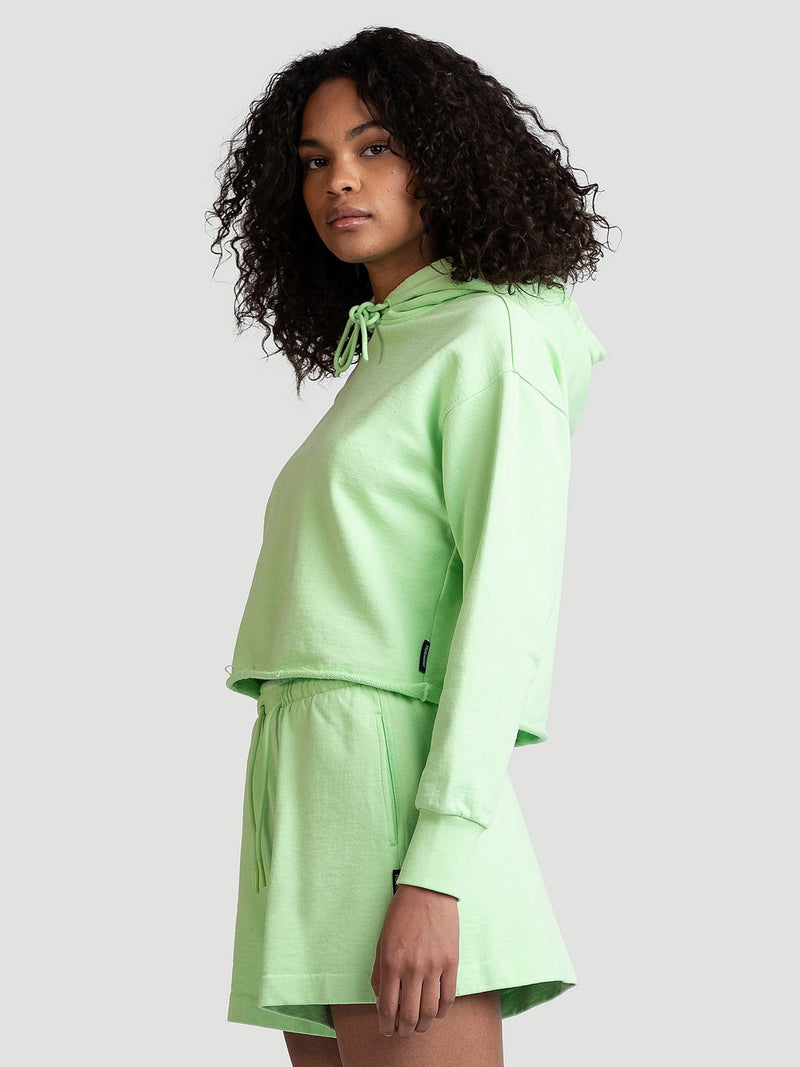BILBO CROPPED HOODIE  Lt.Green