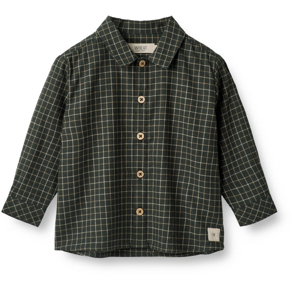 SHIRT OSCAR TODDLER  Black Coal Check