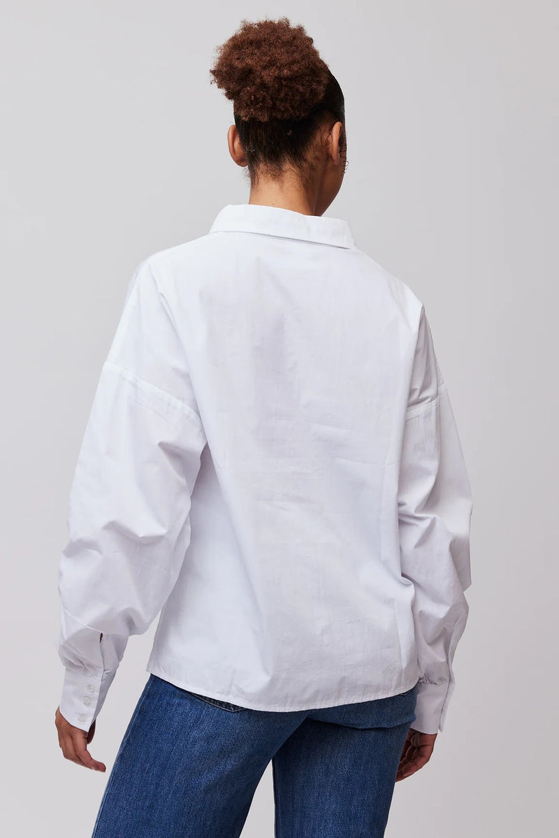 JAMIE OVERSIZED SHIRT  Optical White
