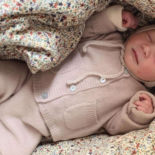 BOBBIE CASHMERE CARDIGAN  Powder