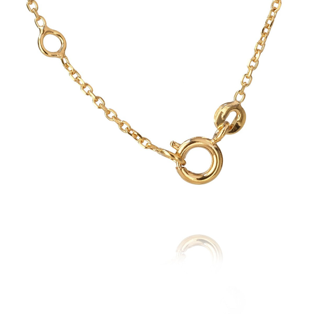MINI DROP NECKLACE GOLD  Crystal