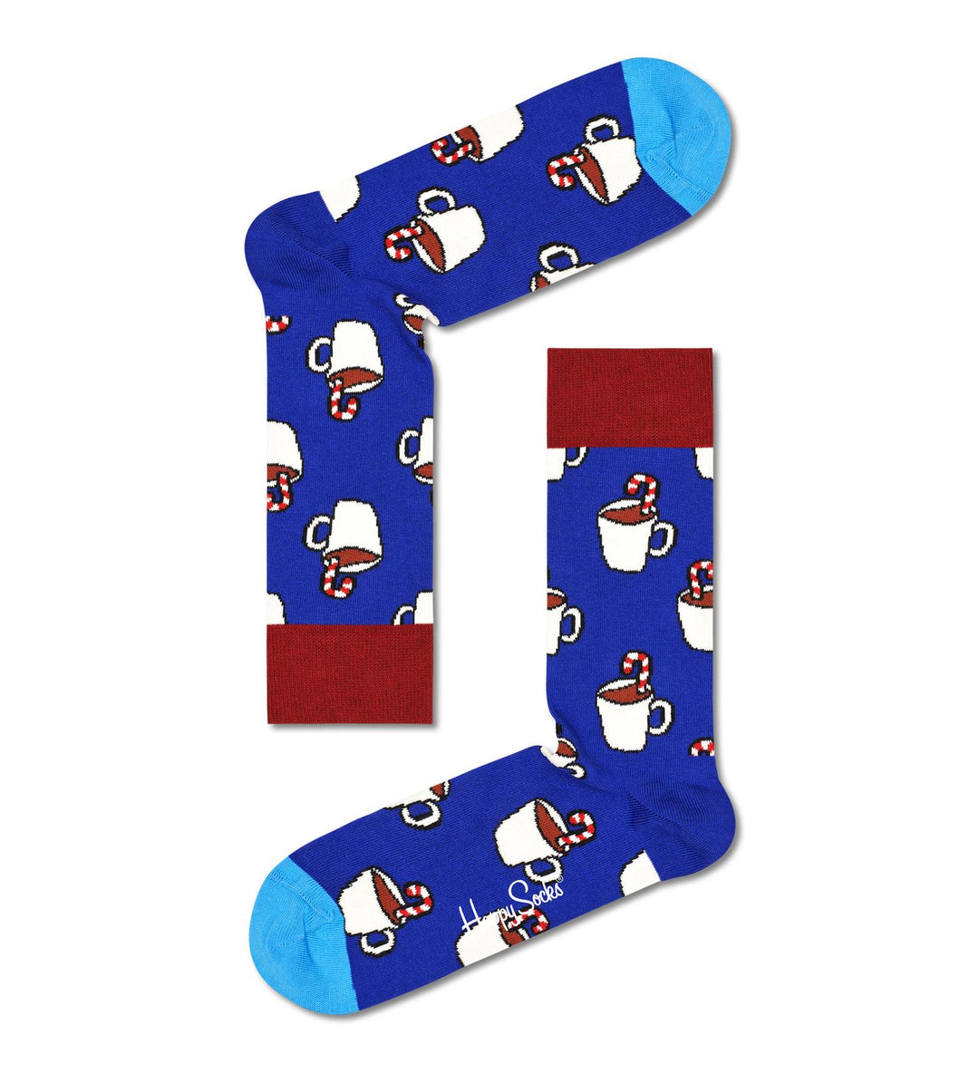 CANDY CANE COCOA SOCK  Blue