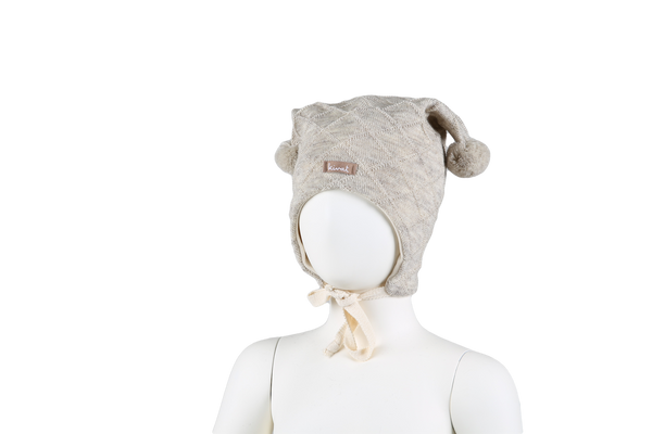 CABLE HAT  Beige Melert