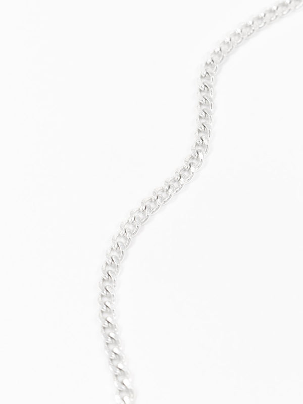 PETITE CUBAN CHAIN 46 CM  Silver