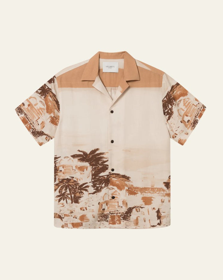 Coastal AOP SS Shirt  Terracotta