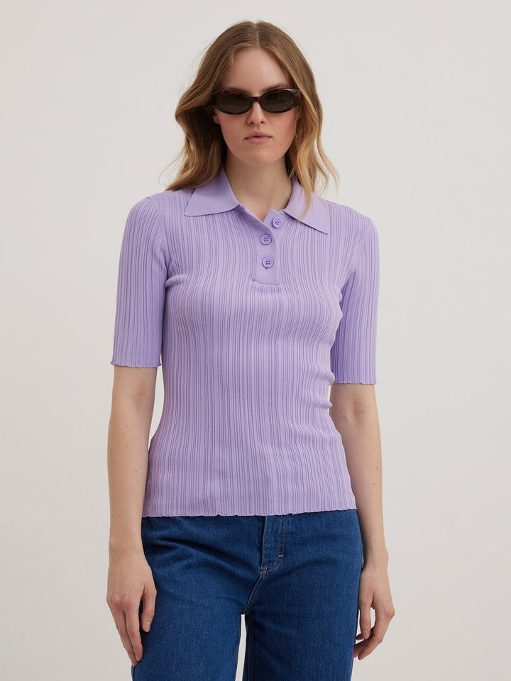 SMOOTH KNIT TOP  Lilac