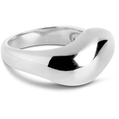 RING AGNETE LARGE  Silver