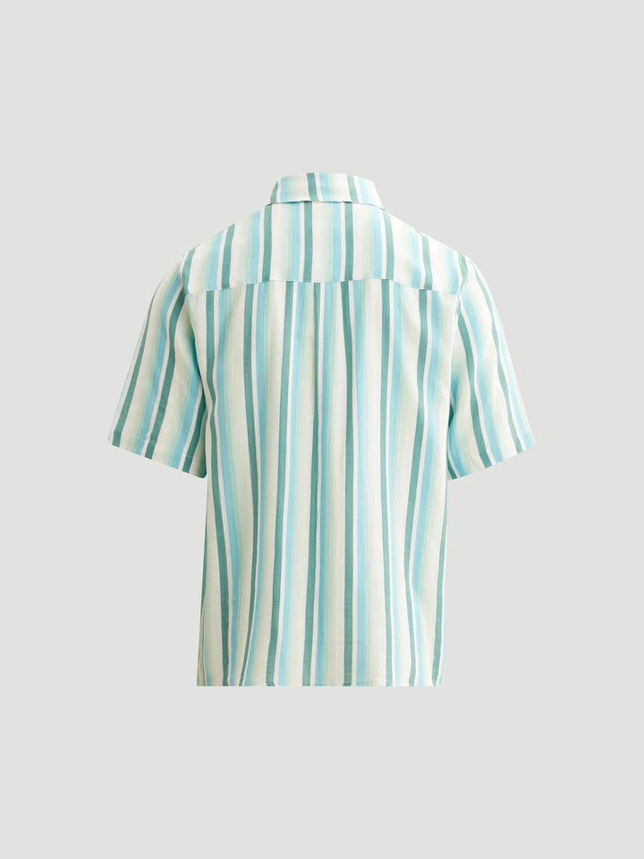 Wiki Striped Shirt  Blue Mix
