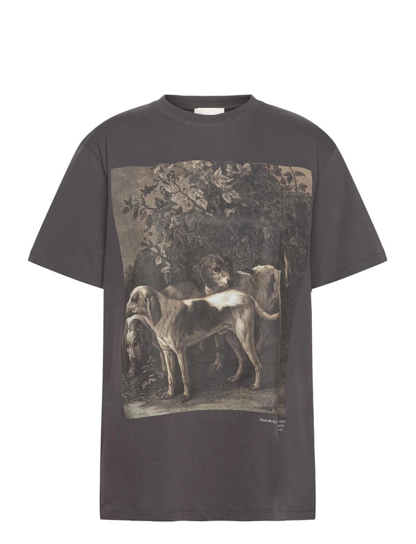 DOG ARTWORK TEE  Anthra 113