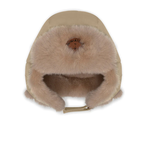 CHRISTER TEDDY LINED WINTER HOOD  Savannah Tan