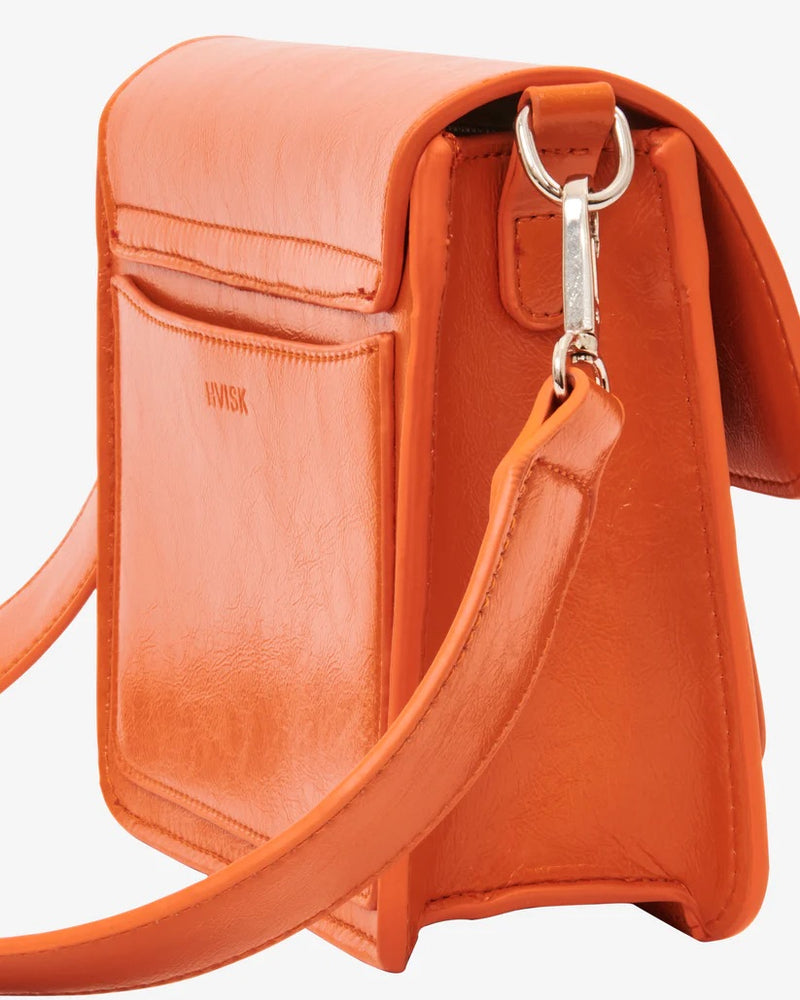 CAYMAN POCKET GLOSSY STRUCTURE  Rusty Orange
