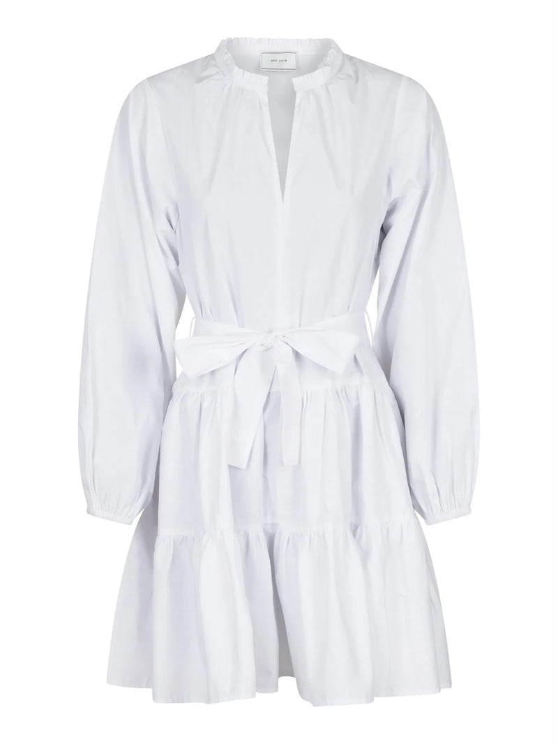 DEBBIE POPLIN DRESS  White
