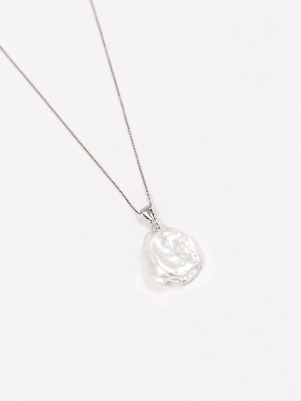 PEARL DROP NECKLACE  Silver