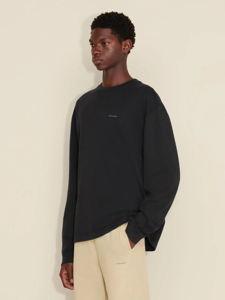 M. Relaxed Long Sleeve  Black