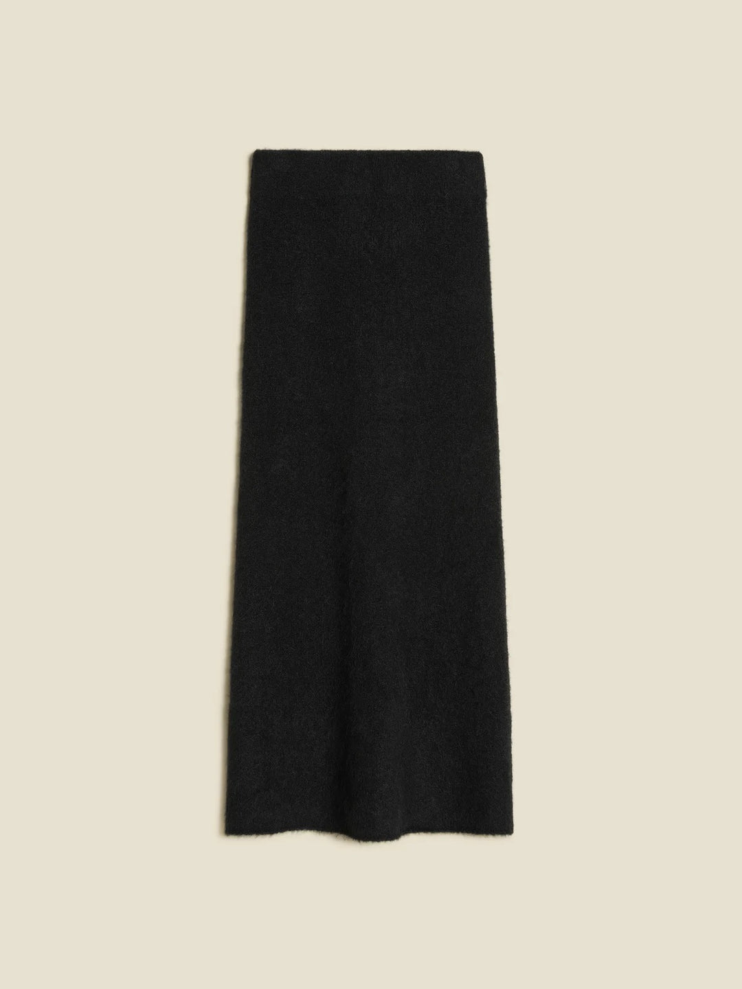 Fure Fluffy Knit Skirt  Black