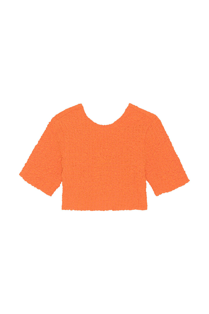 cropped smock top  860 Vibrant Orange